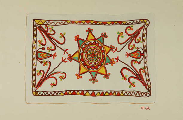 Маврина (Лебедева) Татьяна Алексеевна.  Восточный ковер № 2